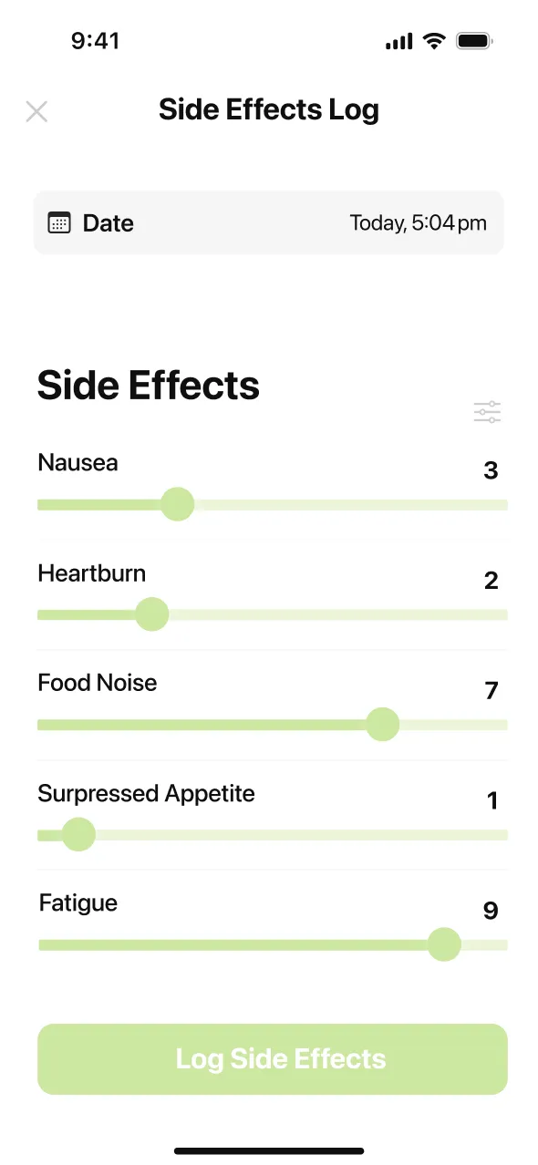 Track Symptoms Beside the Weekly Shot Instead of Guessing Later