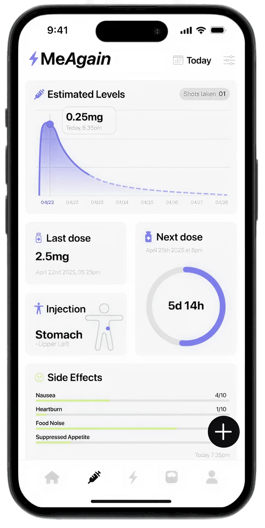Nutrition Tracking Tuned to Tirzepatide's Dual-Mechanism Appetite Suppression